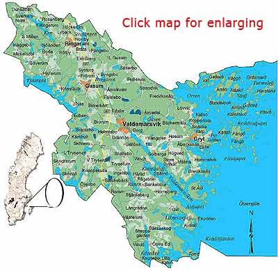 Map to Tostebo Farm